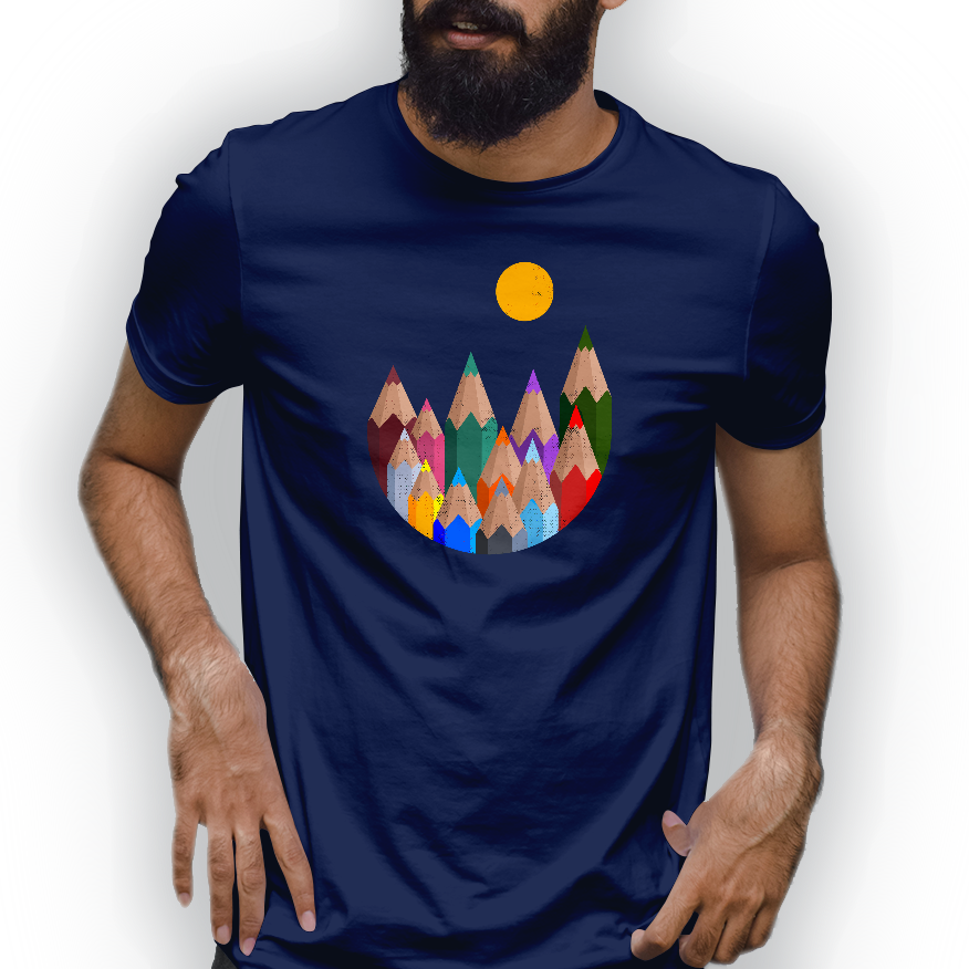 Playera Bosque Lápiz