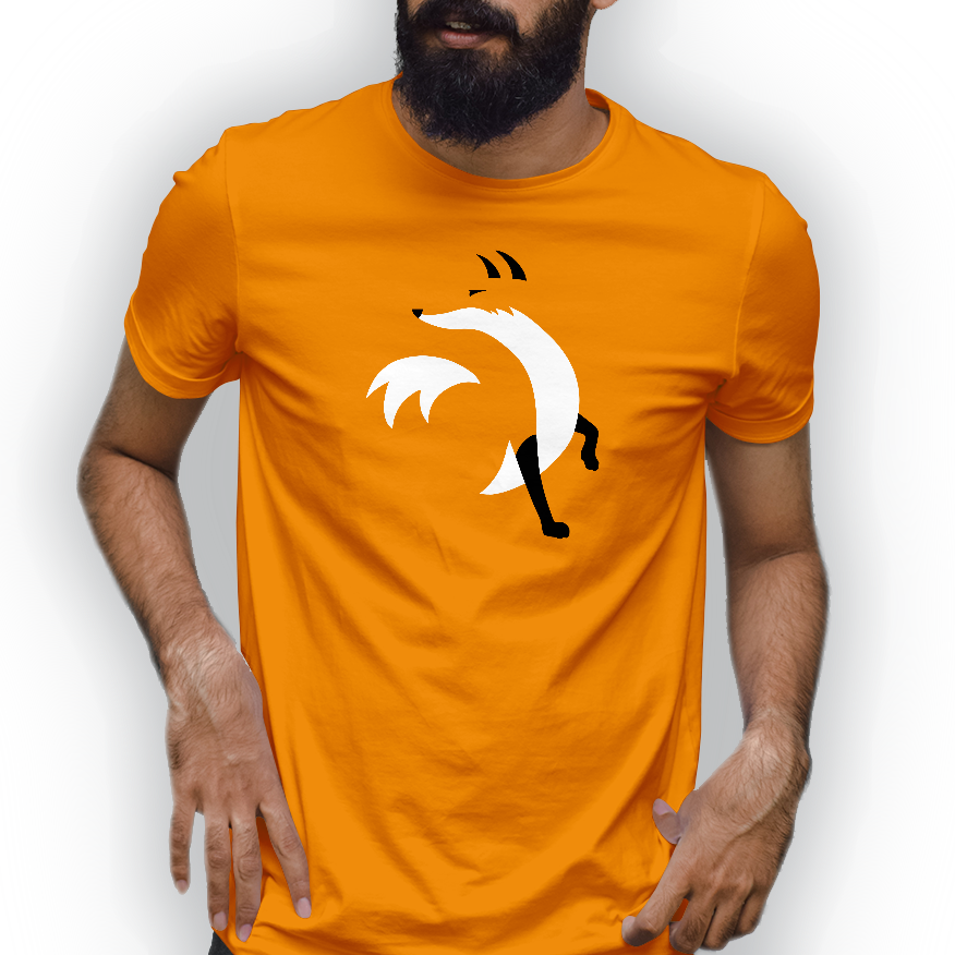 Playera Orange Fox