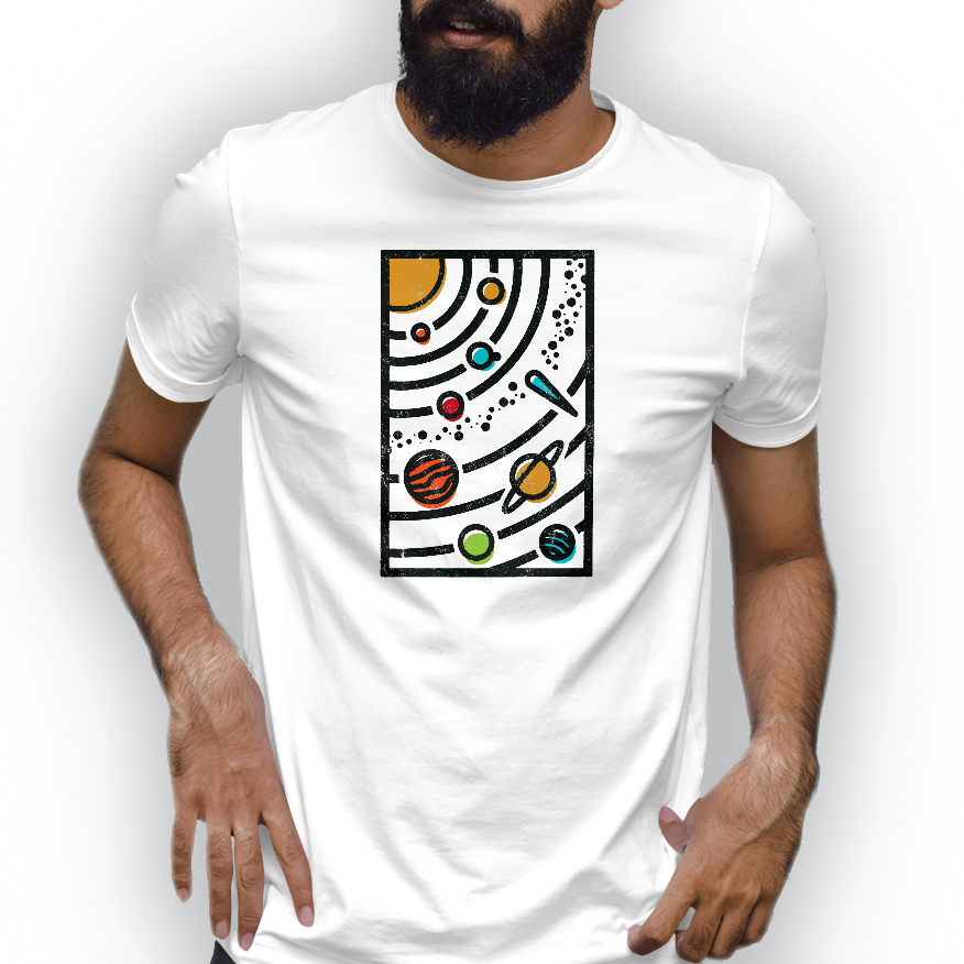 Playera Planetas Cuadro