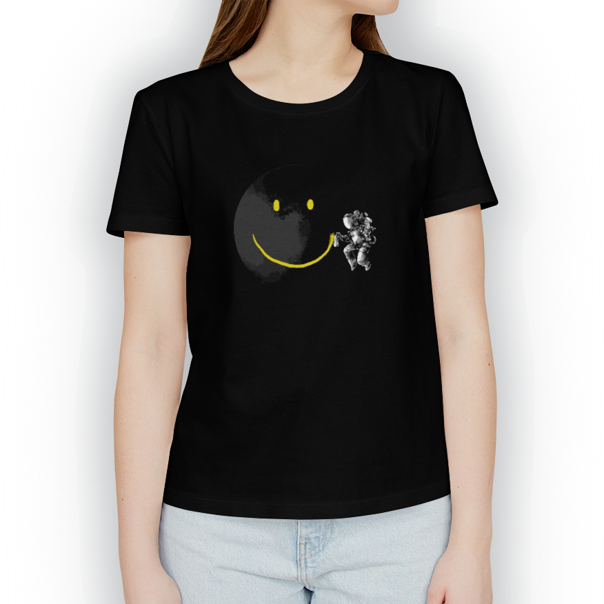 Playera Astronauta Happy Face Of The Moon