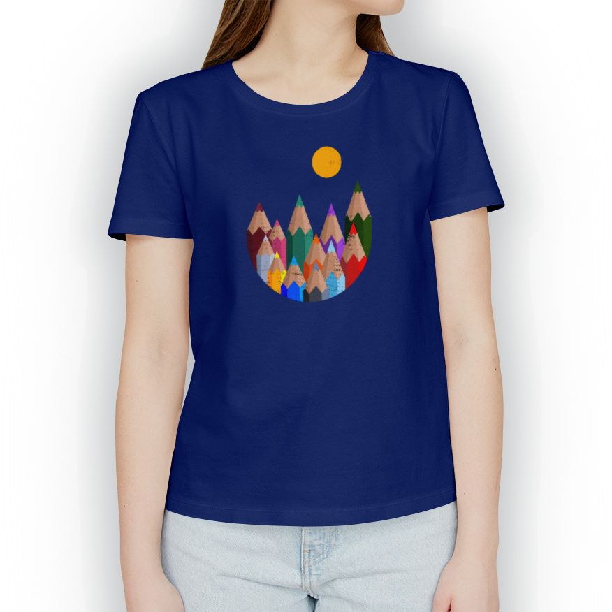 Playera Bosque Lápiz