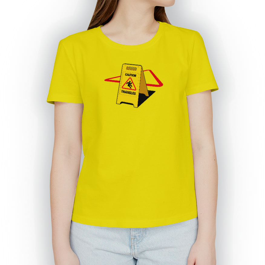 Playera Cuidado Con Los Triángulos