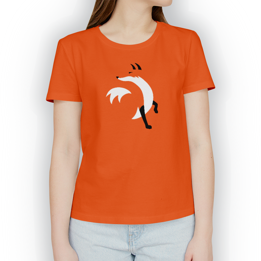 Playera Orange Fox