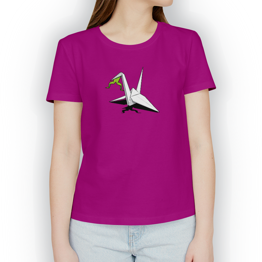 Playera Origami Comiendo
