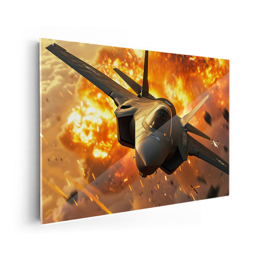 Jet Combate Explosión