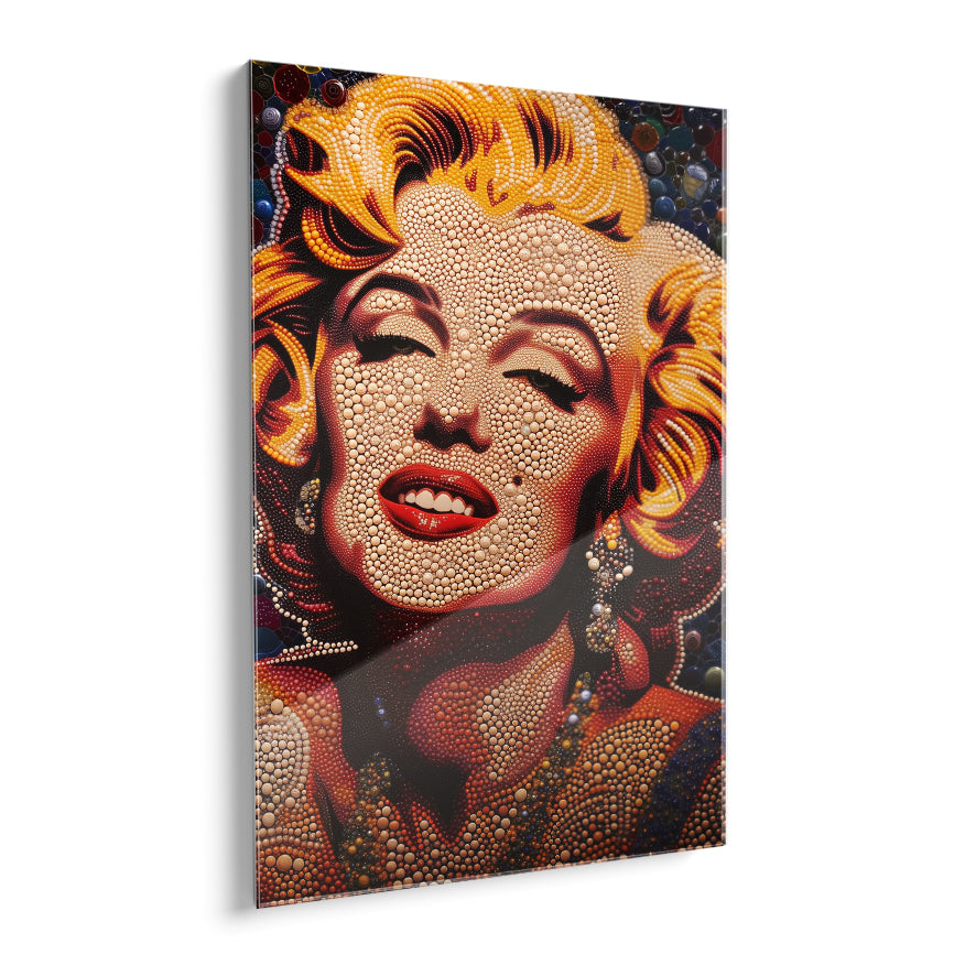 Marilyn Monroe Retrato Perlas