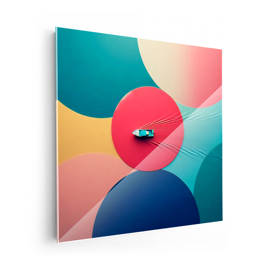 Bote Sobre Tela Lunares