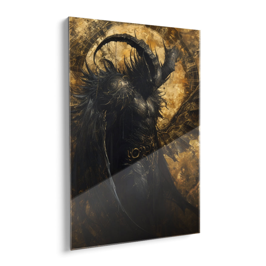 Demonio Dorado Y Negro