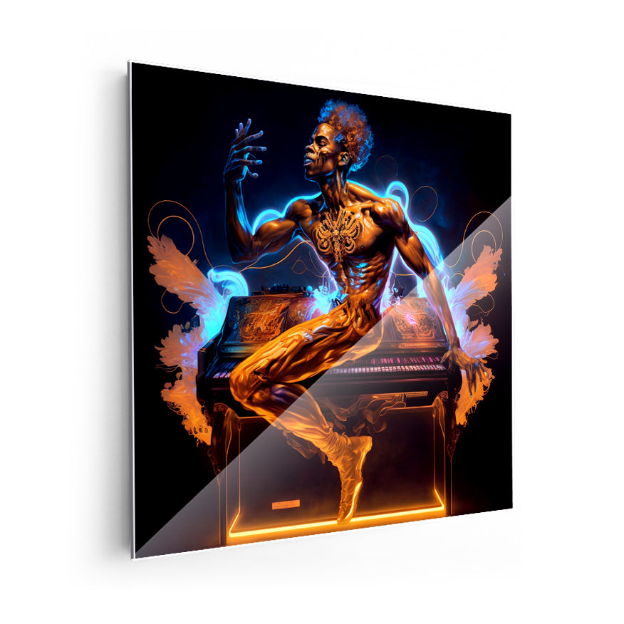 Hombre Neón Y Órgano