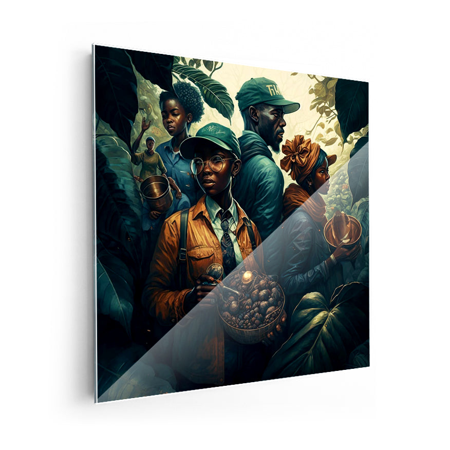 Familia En Plantación