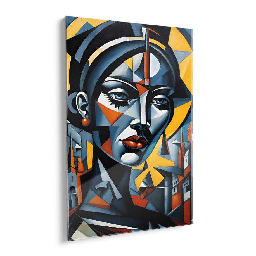 Mujer Cubismo Futurista