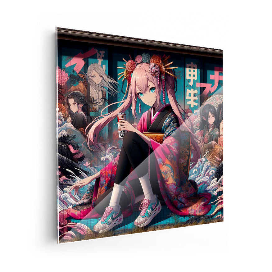 Chica Kimono Cuarto Agua