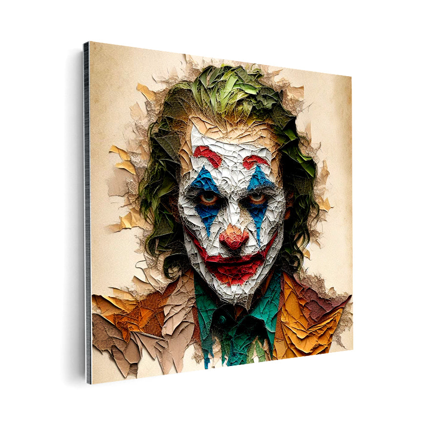 Joker Frente Pintura Tela Colores