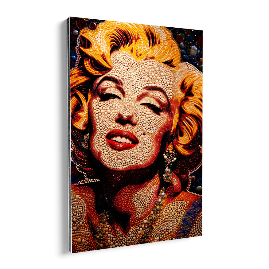 Marilyn Monroe Retrato Perlas