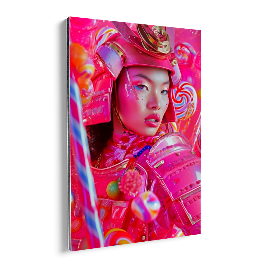 Mujer Samurai Rosa
