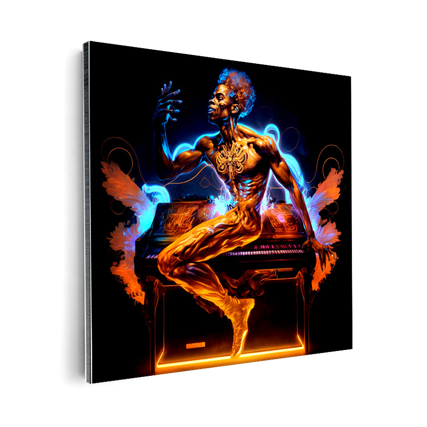 Hombre Neón Y Órgano