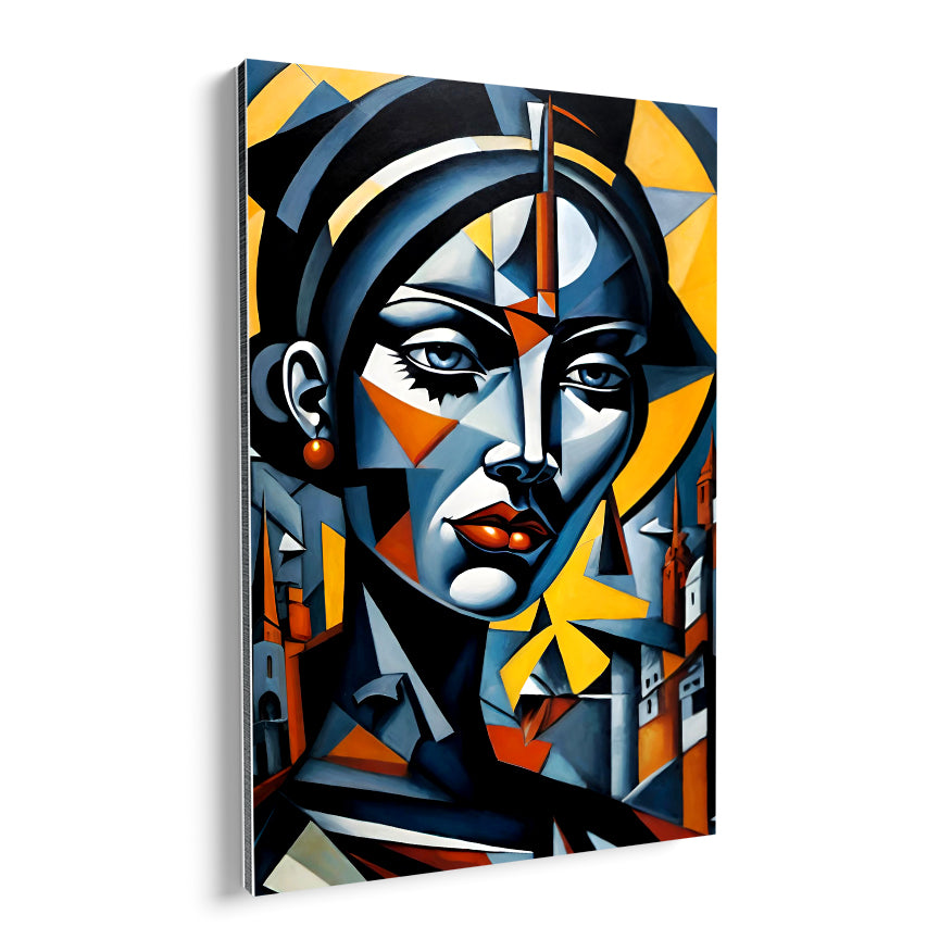 Mujer Cubismo Futurista