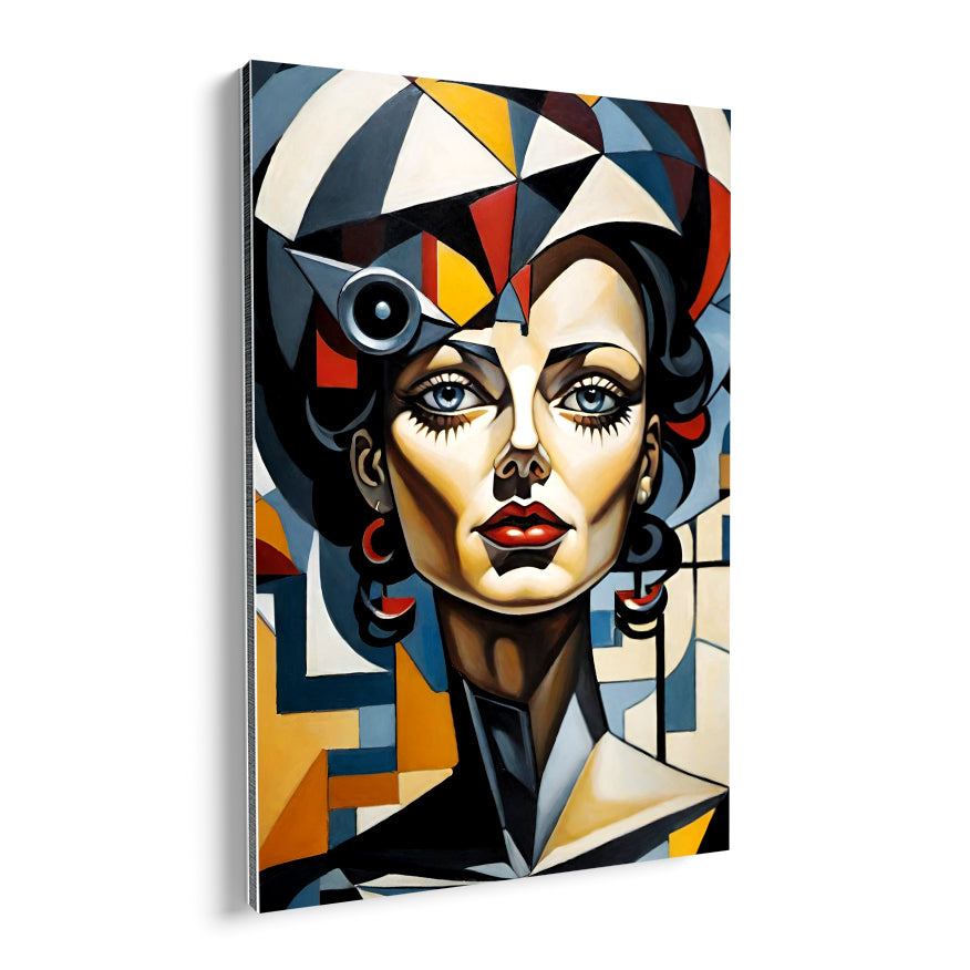 Retrato Cubista Mujer