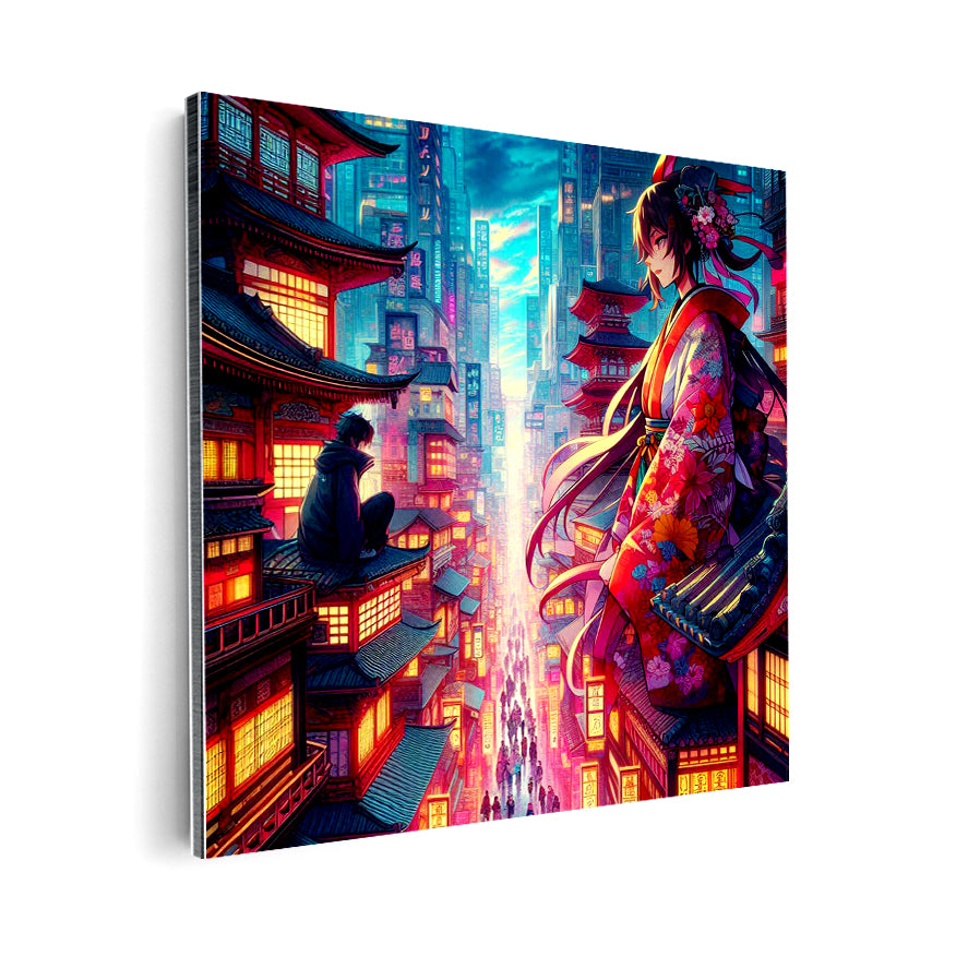 Ciudad Hombre Y Mujer