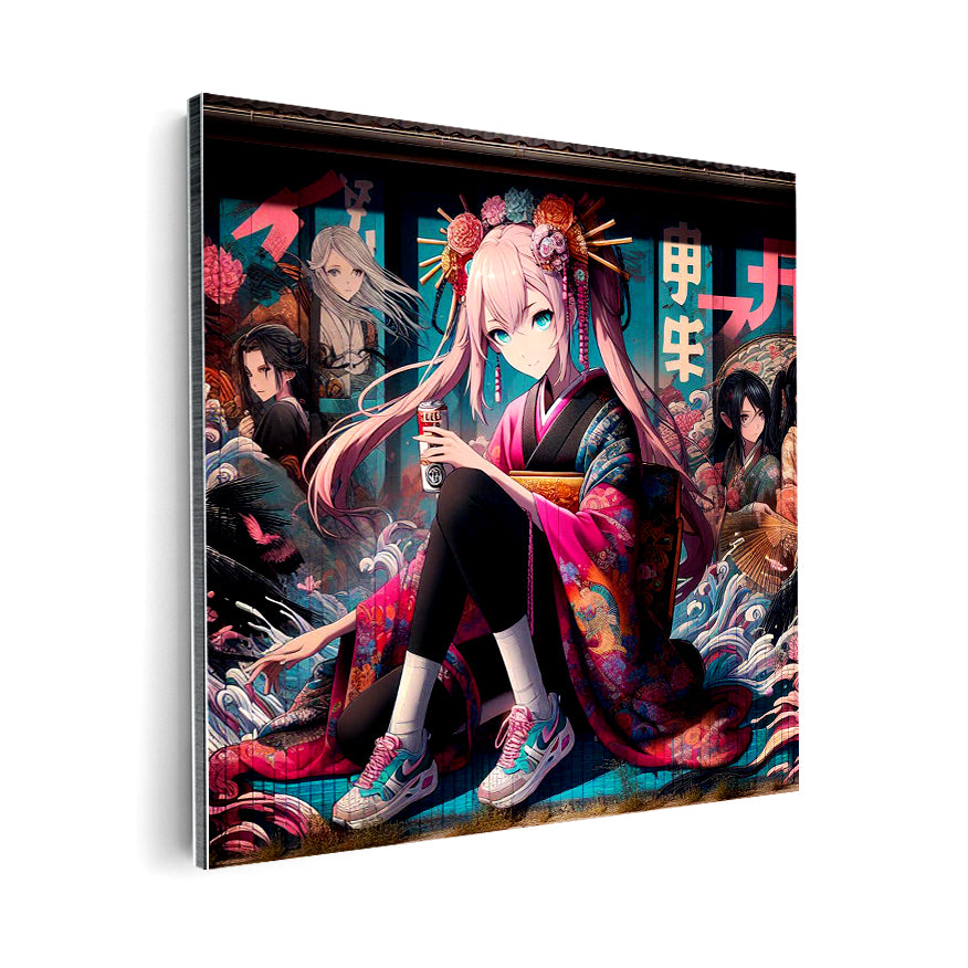 Chica Kimono Cuarto Agua