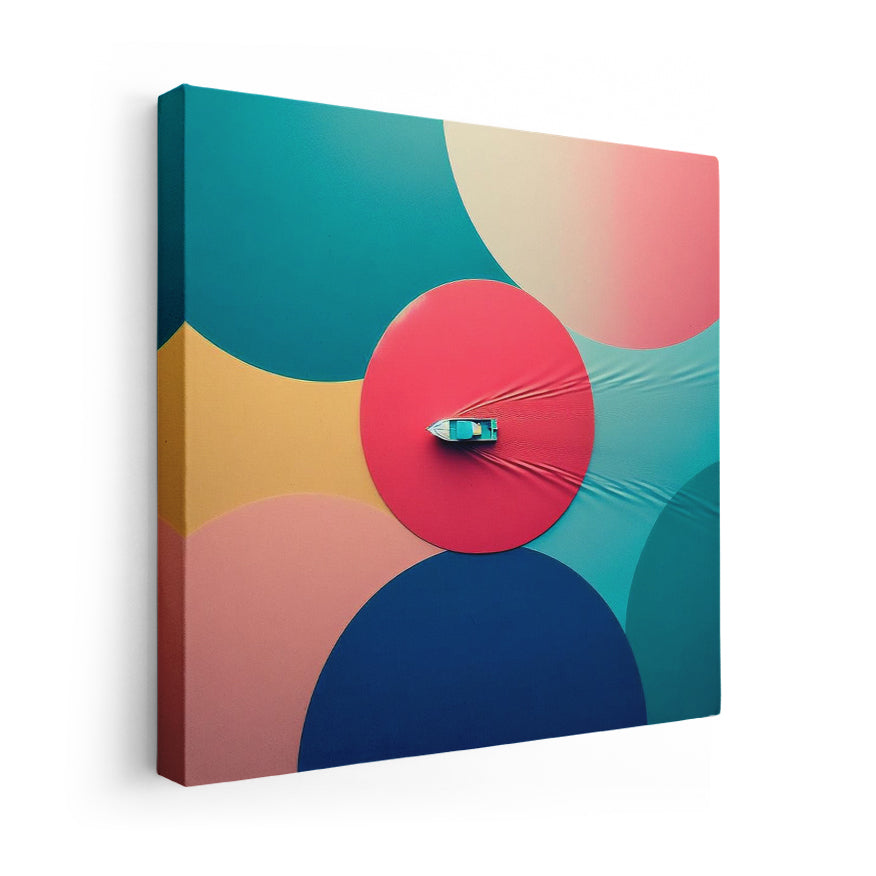 Bote Sobre Tela Lunares