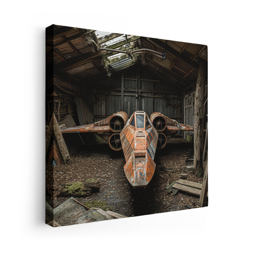 X Wing Abandonada En Granero