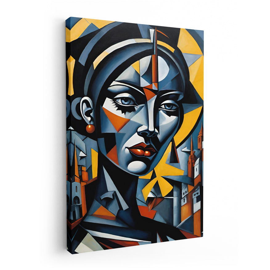 Mujer Cubismo Futurista