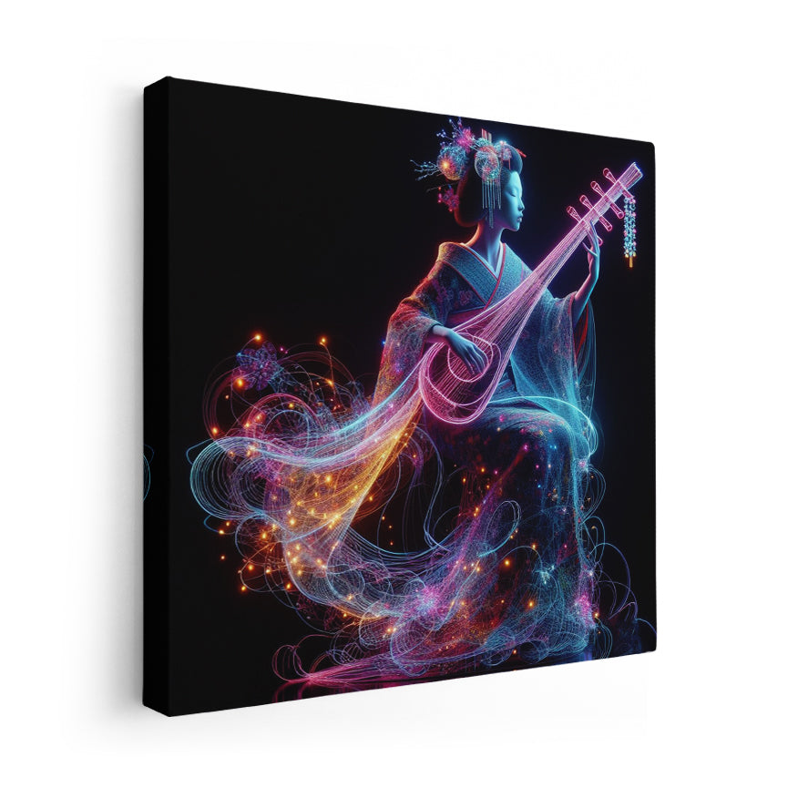 Mujer Tocando Shanisen