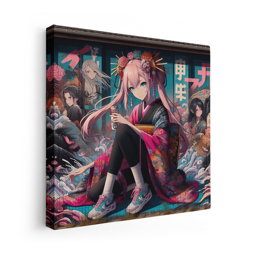 Chica Kimono Cuarto Agua