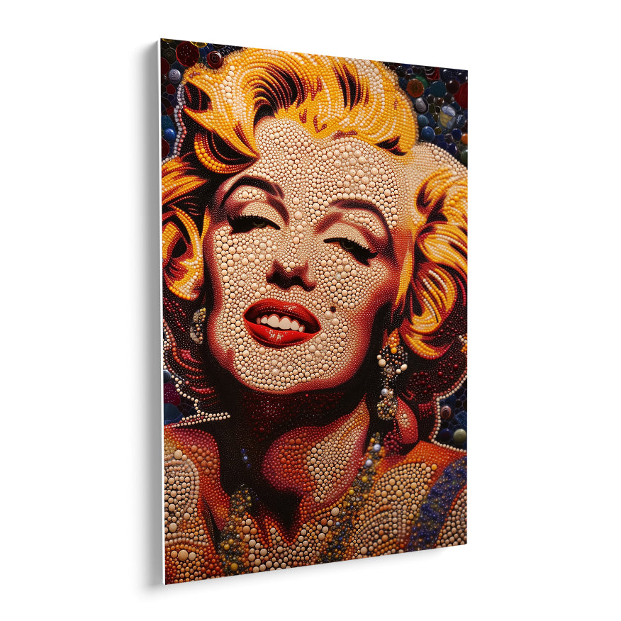 Marilyn Monroe Retrato Perlas