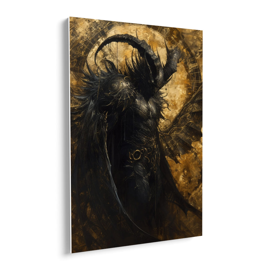 Demonio Dorado Y Negro