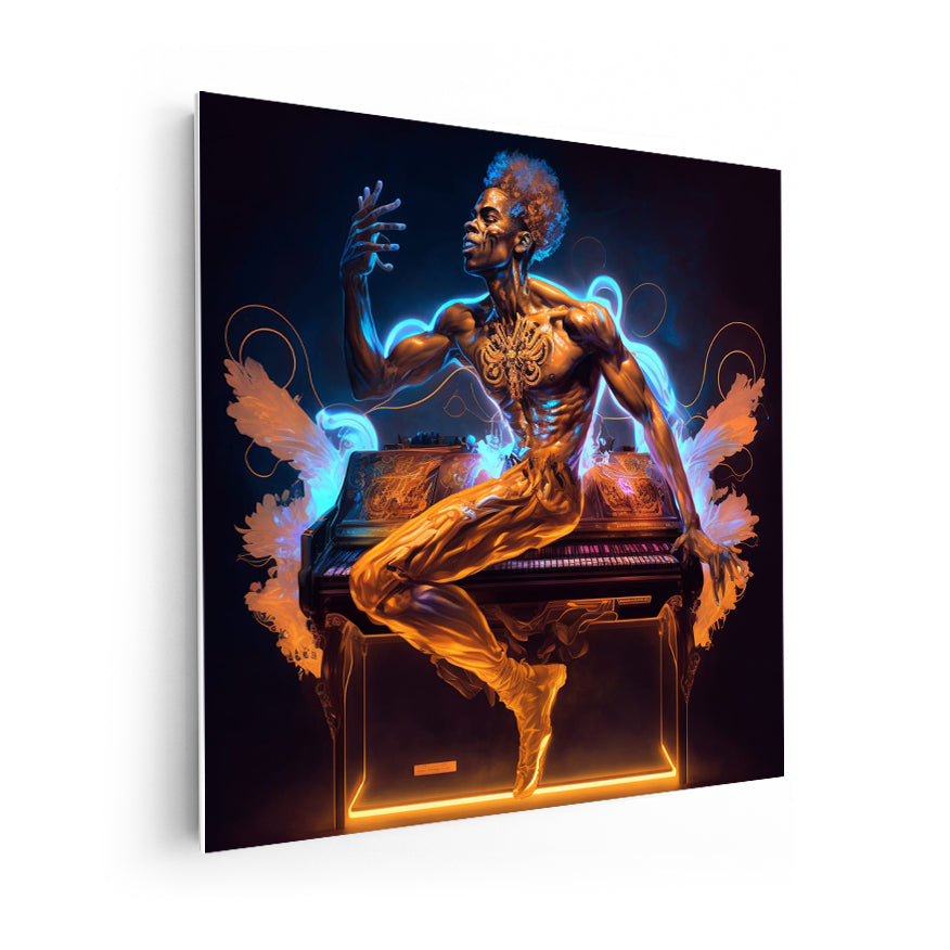 Hombre Neón Y Órgano