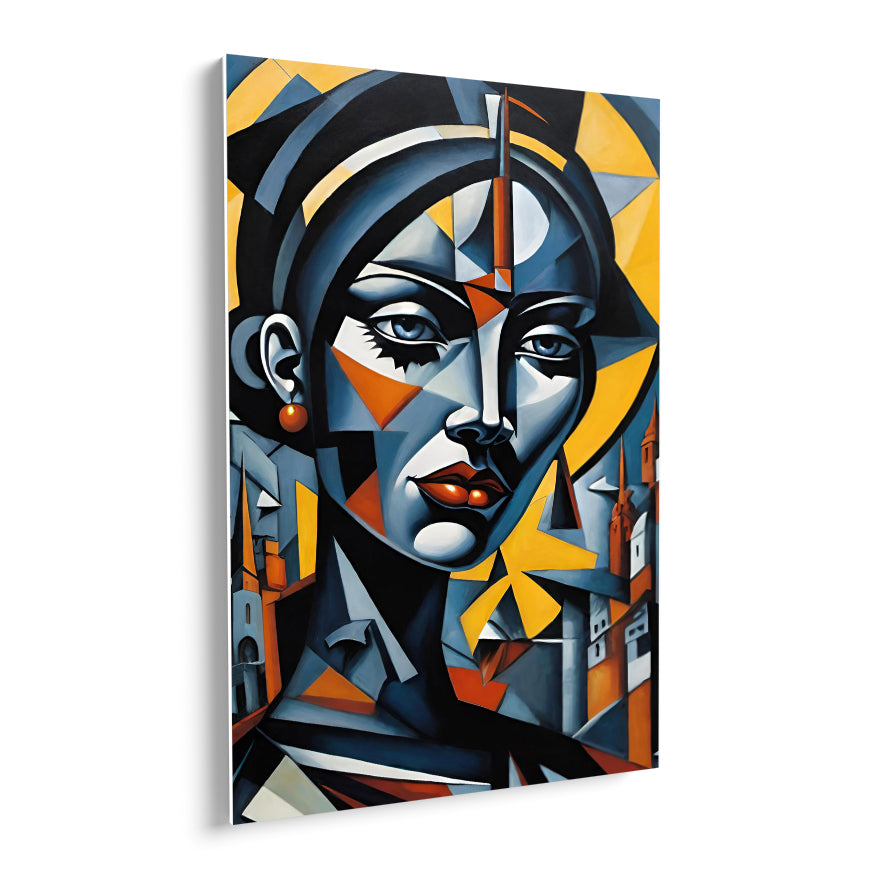 Mujer Cubismo Futurista