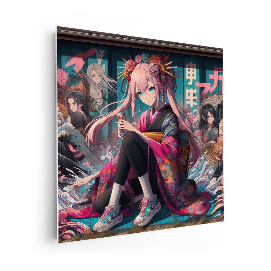 Chica Kimono Cuarto Agua