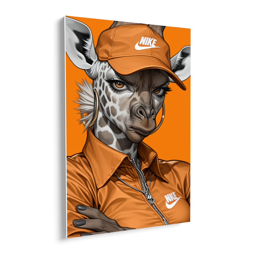 Chica Jirafa Actitud