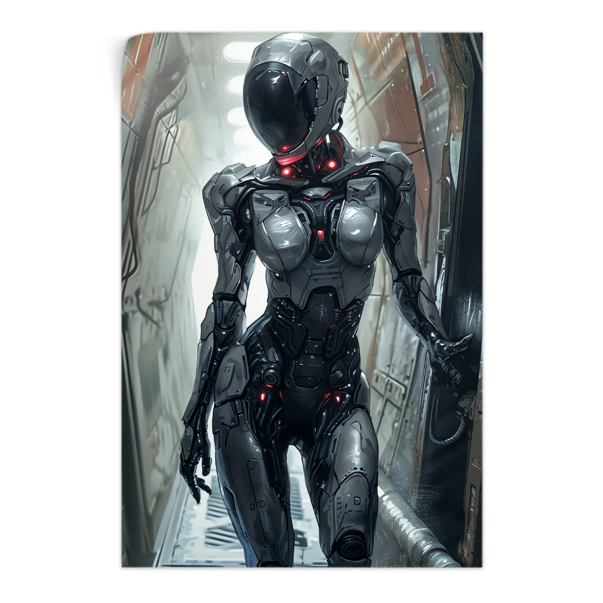 Mujer Cyborg Espacial