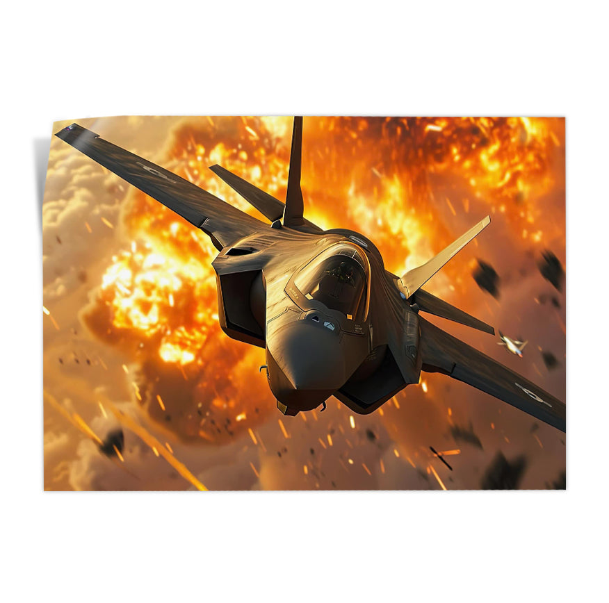 Jet Combate Explosión