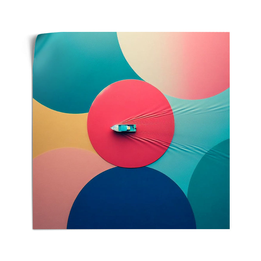 Bote Sobre Tela Lunares