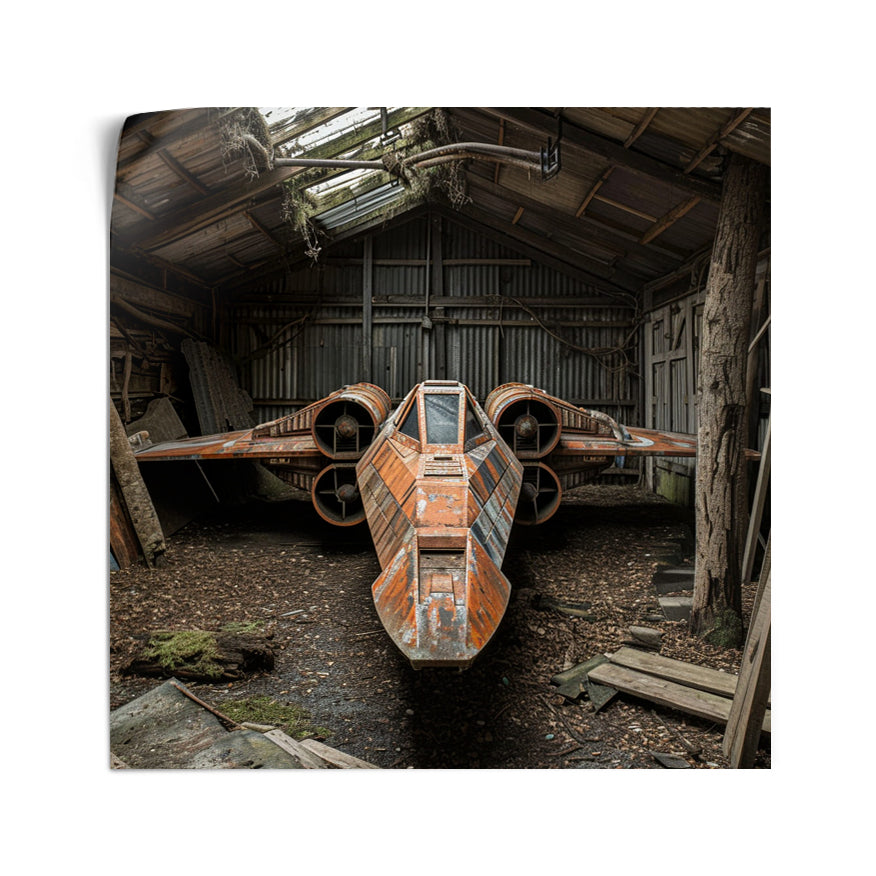 X Wing Abandonada En Granero
