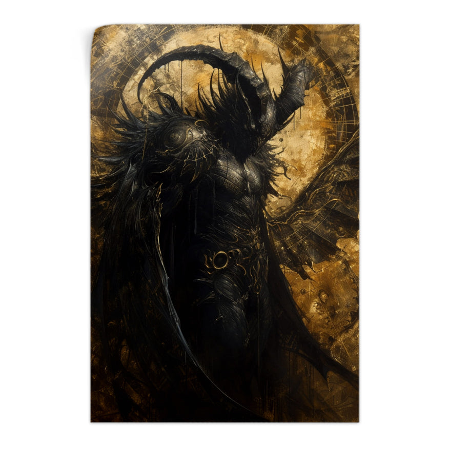 Demonio Dorado Y Negro