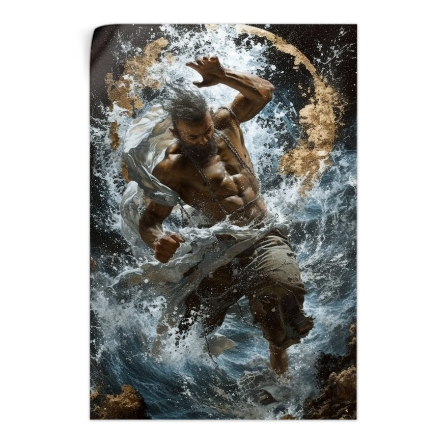 Hombre Entre Olas