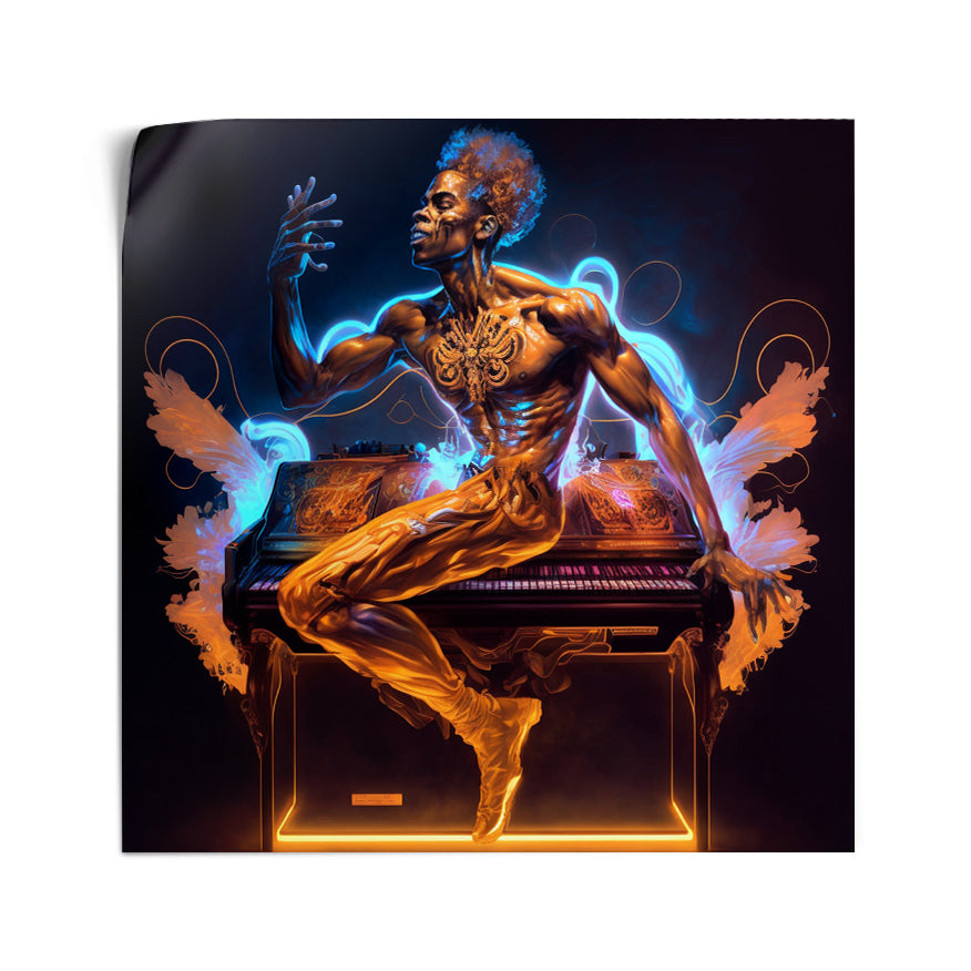 Hombre Neón Y Órgano