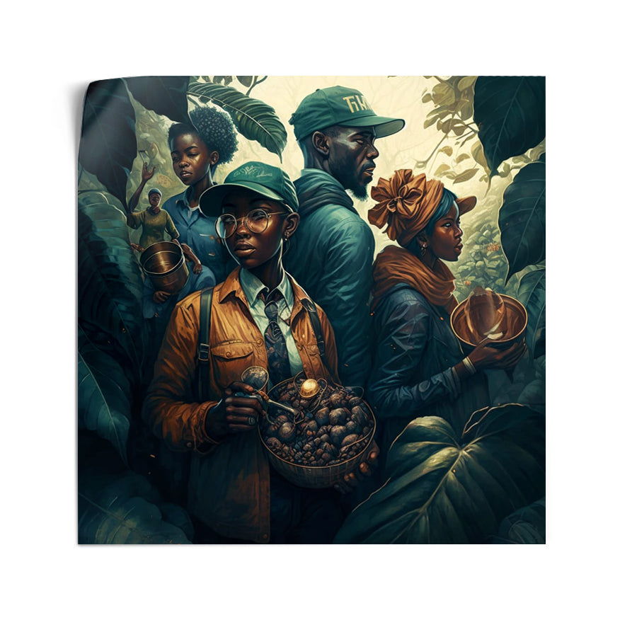 Familia En Plantación