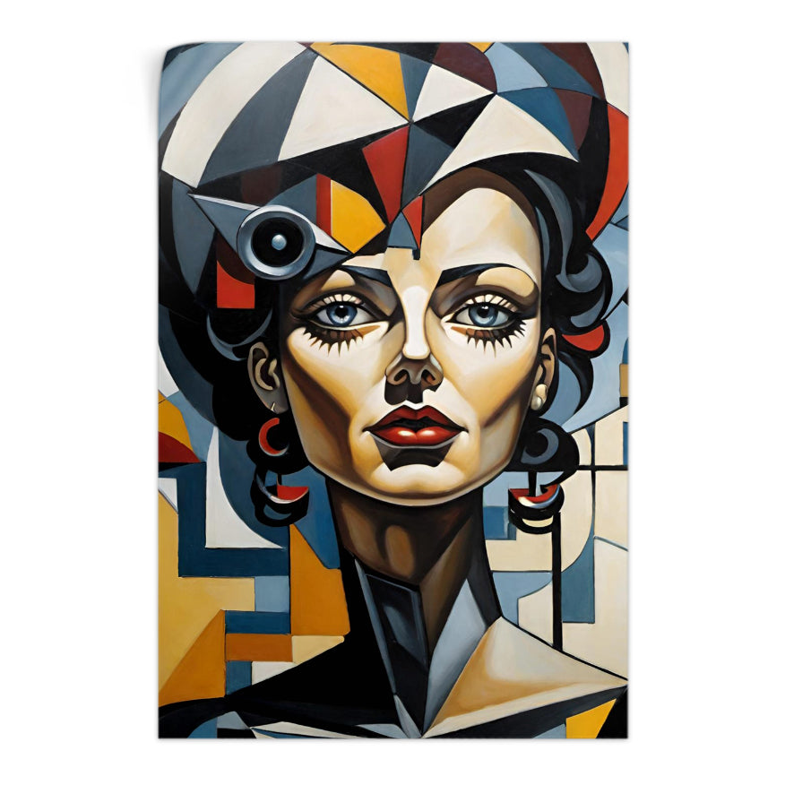 Retrato Cubista Mujer
