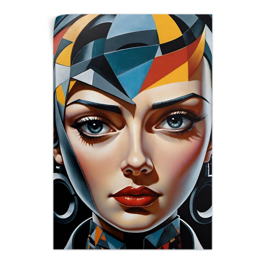 Chica Cubismo Futurista