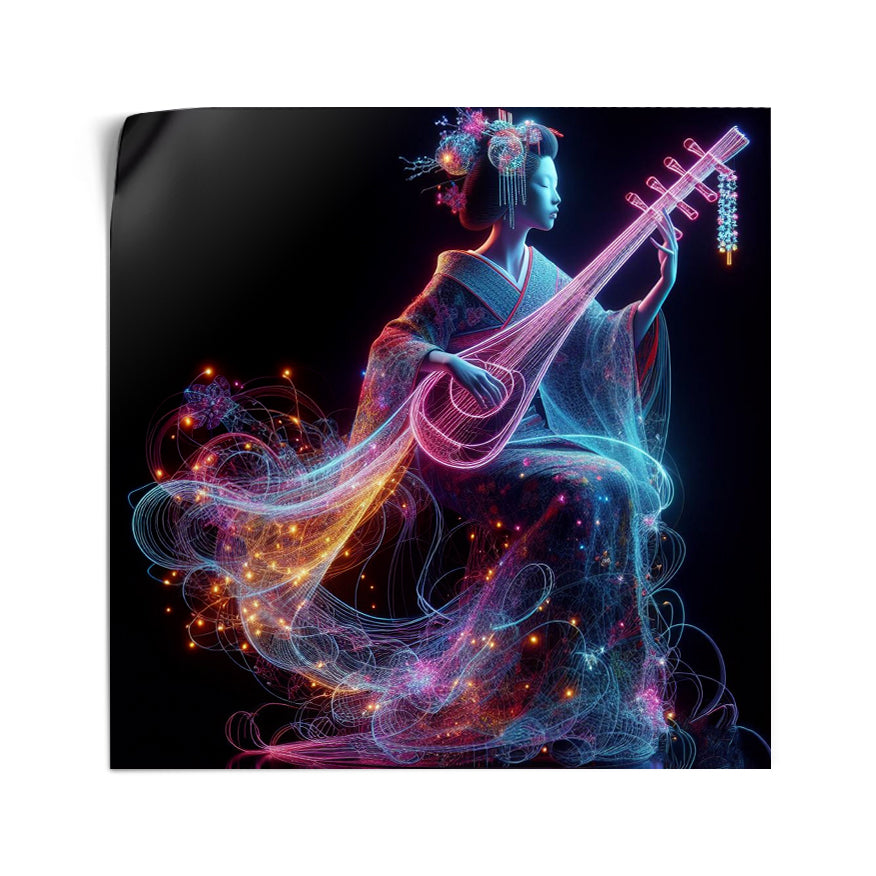 Mujer Tocando Shanisen