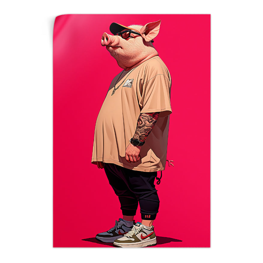 Cerdo Con Gafas