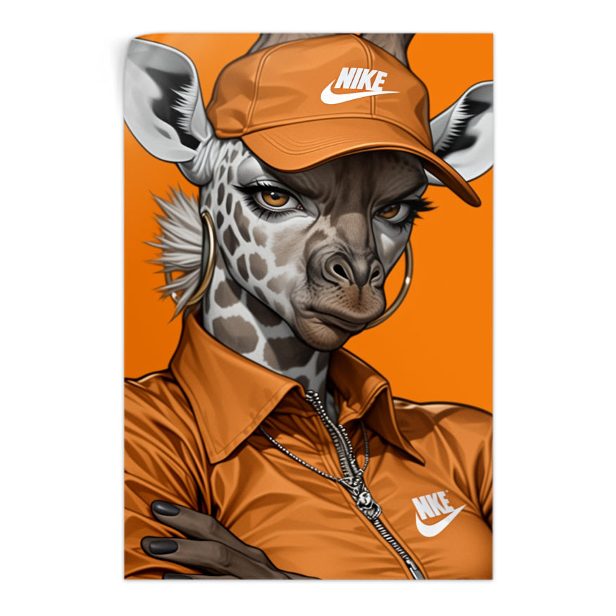 Chica Jirafa Actitud