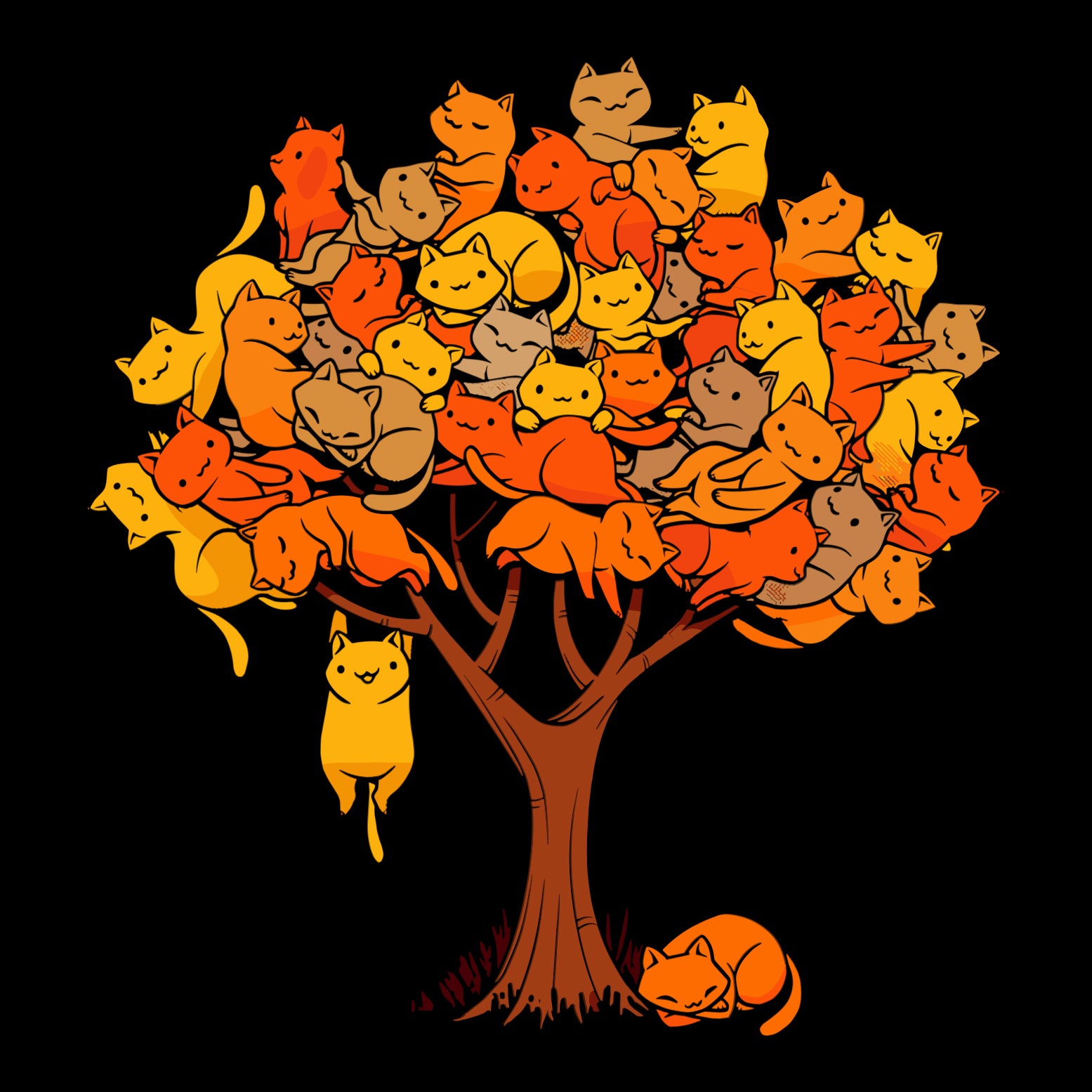 Playera Árbol Gatos