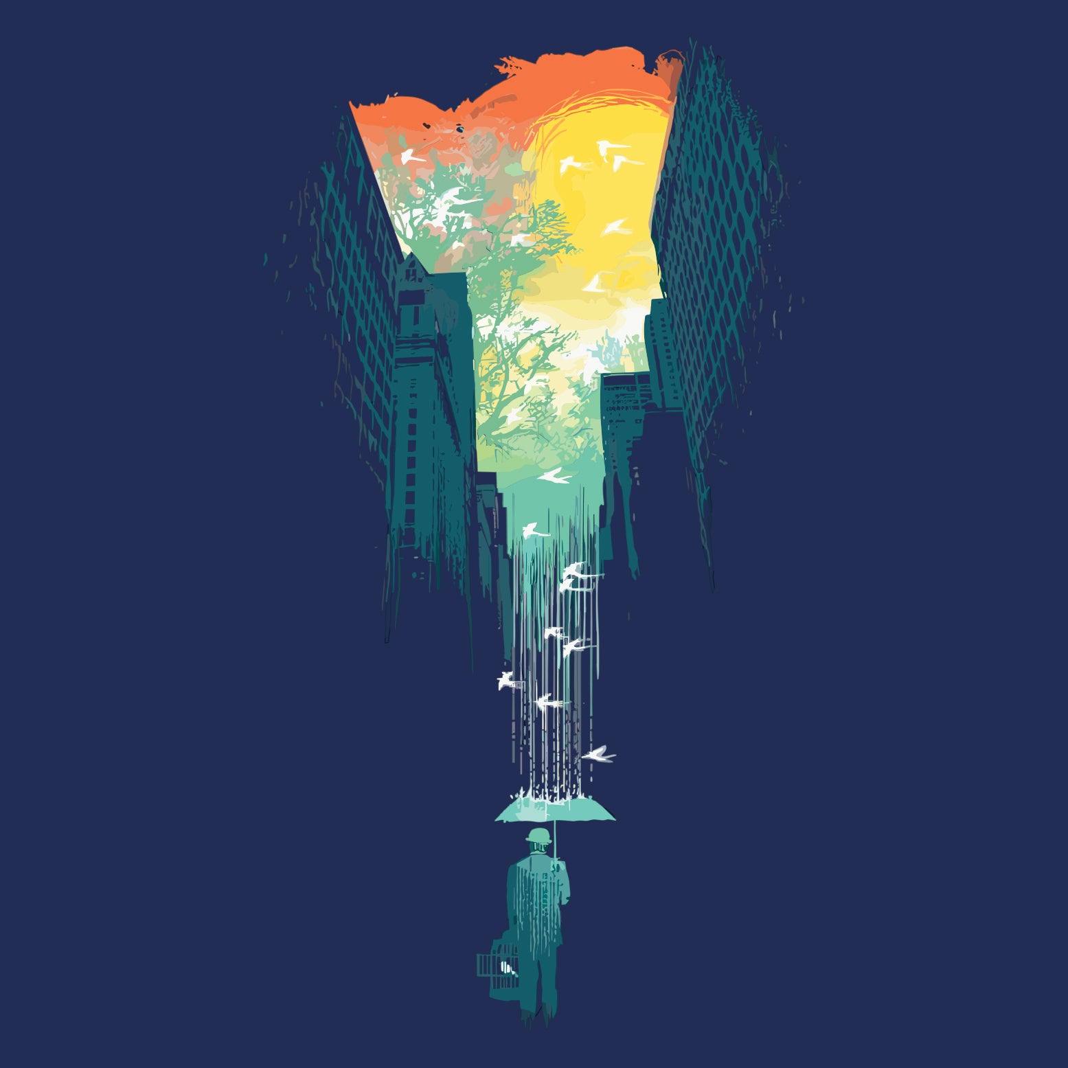 Playera Ciudad Lluvia